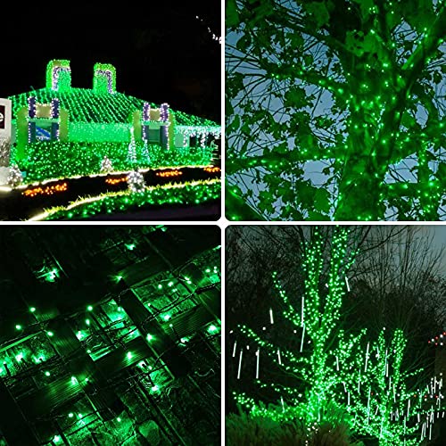 75.8 FT 200 LED Green Christmas String Lights Outdoor & Indoor, Memory Function & Timer & 8 Modes, Extendable Ultra Bright Green Wire Waterproof Mini Lights for Christmas Tree Yard Holiday Party Decor - color: Green, size: 200LED