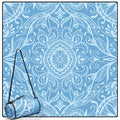 DEWUR Picnic Blankets 79"x79" Extra Large Outdoor Blanket Beach Blanket Waterproof SandProof Picnic Mat Washable Foldable Portable for Grass Lawn Beach Camping - color: Blue Leaves