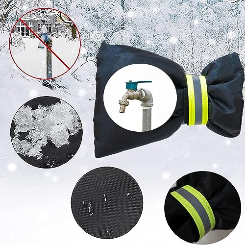 3 Pack Outdoor Faucet Covers for Winter Freeze Protection,8.4"X6.8" Hose Bib Covers for Winter,Reusable Thicker Waterproof Insulated Spigot Cover - color: 3 pack 8.4"X6.8" faucet cover