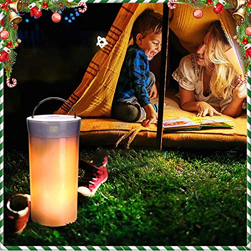 LED Flame Effect Light, Flame Lamp 4 Modes USB Rechargeable Fire Lights Indoor Campfire Outdoor Decorative Lantern Hanging Lamps Fireplace Romantic Light for Home Party Camping Bar - size: Button Control - 1PCS