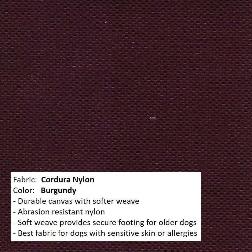 Kuranda Chewproof Bed - Almond PVC - 35" x 23" - Cordura Nylon - Burgundy - color: Burgundy, size: 35" x 23" - Almond PVC