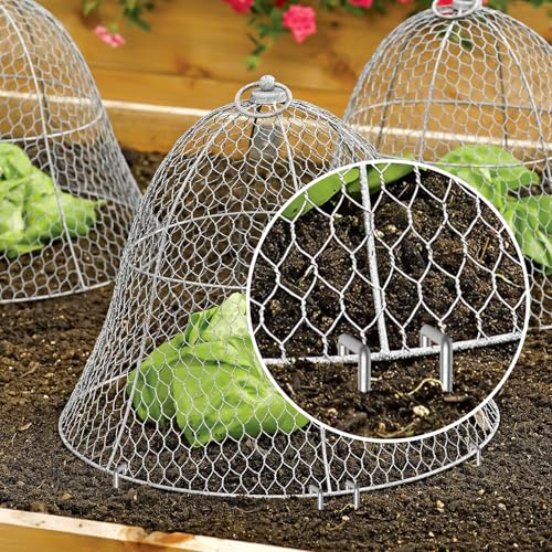AAGUT 12 Inch Garden Stakes Landscape Staples, 25 Pcs U Shaped 11 Gauge Galvanized Pins Metal Fence Ground Stakes for Gardening, Chicken Wire, Irrigation Tubing, Camping Tent, Secure Lawn Fabric - color: Silver, size: 12'' x 25Pcs-11Ga
