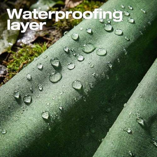 Canvas Tarp 10x12ft 21mil with Rustproof Grommets, Heavy Duty Waterproof Multipurpose Outdoor Tarpaulin Cover for Canopy Tent, Roof, Camping, Woodpile, Trailer - size: 10*12 Feet