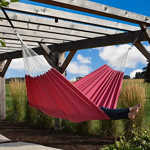 Vivere Double Brazilian Polyester Hammock (Hot Pink) - color: Hot Pink