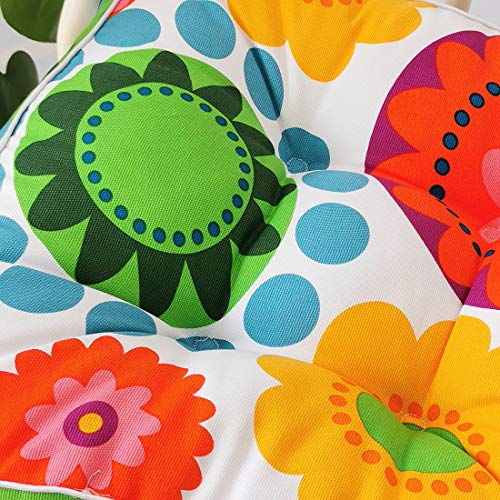 vctops 1PC Indoor Outdoor Bohemian Square Chair Cushion Seat Pad Floor Cushion Pillow (Sun Flower 1, 16"X16") - color: Sun Flower 1, style: 16Inchx16Inch/40x40cm