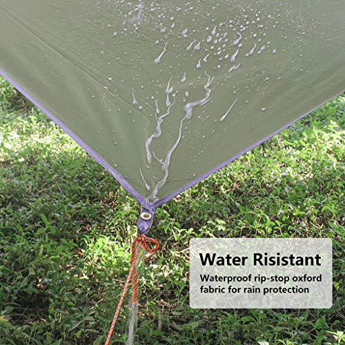 Unigear Hammock Rain Fly Waterproof Tent Tarp,13.1x9.8ft, UV Protection and PU 3000mm Waterproof, Lightweight for Camping, Backpacking and Outdoor Adventure - color: Green, size: 300x400cm