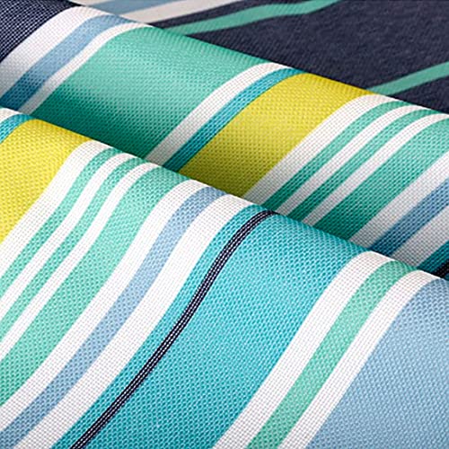 K Y KANGYUN Beach Blanket Outdoor Picnic Blankets Mat 80"x60" Extra Large Waterproof Sand Proof Camping Blanket Lightweight Folding Portable Travel Blanket for Family Park Beach Grass (Blue Line) - color: Blue Line