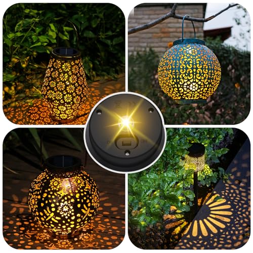 4 Pack Solar Light Replacement Top, Replacement Solar Light Parts for Lantern (Top 3.23 Inch, Bottom 2.83 Inch), Waterproof LED Replacement for Outdoor Garden, Pathway, Yard Lights & Decor - size: 3.23inch-4p
