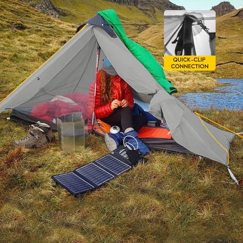 LANSHAN Ultralight Tent 3-Season Backpacking Tent for 1-Person or 2-Person Camping, Trekking, Kayaking, Climbing, Hiking - color: 1-person, grey