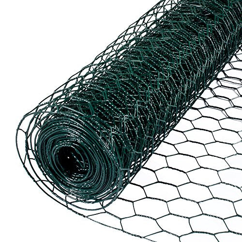 YARDGARD 1 Inch Poultry Netting, Chicken Wire Fence, 20 Gauge Galvanized Steel, Rabbit Fencing, Bird Enclosures, Garden Protection and Plant Support, 24 Inches x 25 Feet - size: 24 Inches x 25 Feet