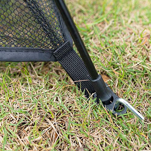 Portable Large Pop Up Pet Cat Tents Enclosures for Outside Patio - color: Black-With Rain Fly