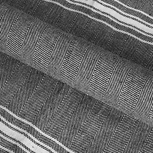 Belizzi Home Peshtemal Turkish Towel Chevron Beach Towels Oversized 36x71 Set of 6, Beach Towels for Adults, Soft Durable Absorbent Extra Large Bath Sheet Hammam Towel - Black - color: Black, size: 6 Pack