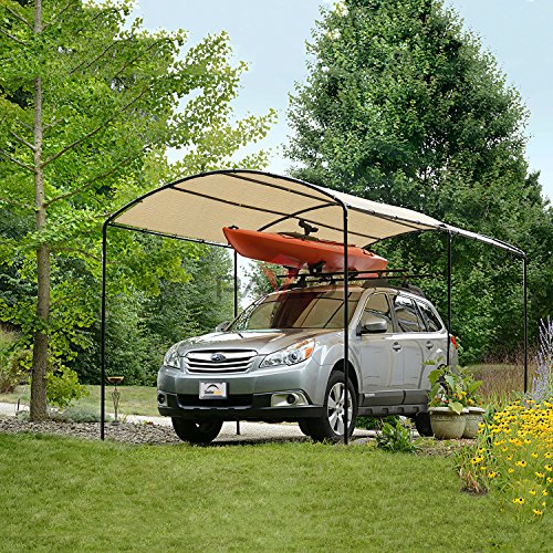 Patio 8' x 16' Sun Shade Cloth with Grommets, Outdoor Shade Sail Pergola Shade Cover Canopy, UV Block Privacy Screen Fabric with Straight Edge for Garden Deck Backyard Porch, Beige