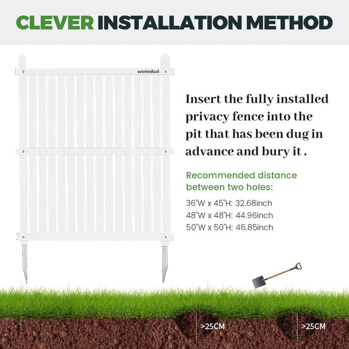 Air Conditioner Fence 2 Panels, 50" W x 50" H Outdoor Trash Can Fence, Easy Assembly Decorative Privacy Screen for AC Units & Pool Equipment - size: 50"W X 50"H-2 Panels Vertical
