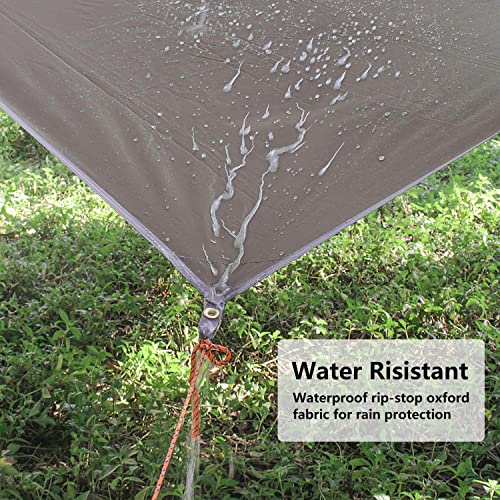Unigear Hammock Rain Fly, 16.5/14.4/13.1/9.8ft Camping Tarp, UV Protection & Waterproof & Lightweight for Camping, Backpacking and Outdoor Adventure (Brown, 9.8 * 16.5ft) - color: Brown, size: 9.8*16.5ft