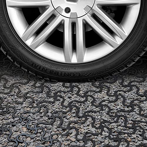 Standartpark Vodaland Permeable Pavers - EasyPave Grass & Gravel Driveway Grid - Load Class A-D, 100% Recycled Plastic Pavers, 2" Depth, 825 Sq Ft/ 320 Units, Green - size: 825 SQ FT