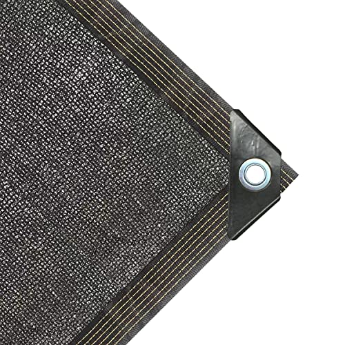 90% Garden Shade Cloth, Black 6.5 ft x 10 ft, Shade Mesh with Grommets, UV Resistant Shade Net for Outdoor, Greenhouse, Kennel, Chicken Coop, Plant and Patio Sunshade - color: 90% Blcak, size: 6.5 X 10 FT