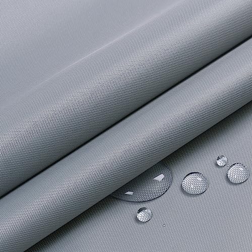 3Yard (60"×108") Marine Waterproof Fabric - Outdoor UV-Resistant Lightweight Durable Ripstop Material, UPF50+ Sun-Protection Blackout for Tarp Tent Camping Canopy, Silver - color: Silver, size: 3 Yard