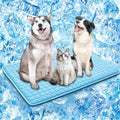 SOMOYA Dog Cooling Mat (Q-Max>0.4) Pet Cooling Pads Blanket Sleeping Kennel Mat,Ice Silk Cool Mat Pad Breathable Dog Bed Mats Beach for Large Dogs Cats (Blue, 39x59 in) - color: Blue, size: 39x59 in