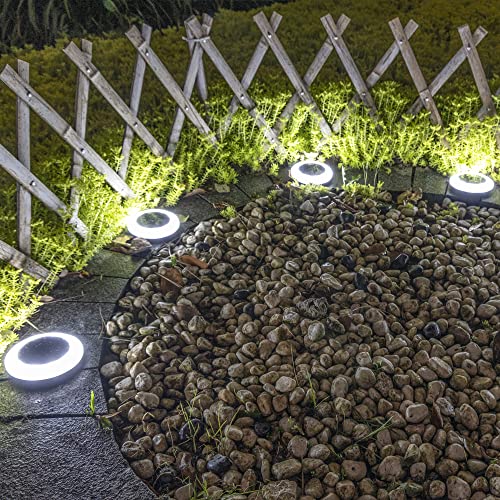 20 Lumens Colorized Solar Ground Lights,Solar Pool Lights with Mutiple Color Functions for Pool Area, Pathway, Patio, Yard, Path, Lawn and Garden - color: 8Pack