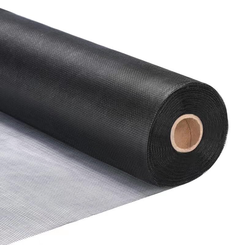 Fiberglass Window Screen Roll 36” x 100’ Easy to Use Black Replacement Window Screens for House Windows or Door - color: Black, size: 36” x 100’