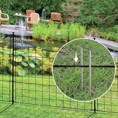 AAGUT 16 Pack Landscape Staples 6 Inch Garden Pins 11 Ga Galvanized Sod Landscaping Pins Heavy Duty Yard Lawn Tent Stakes for Weed Barrier Fabric, Inflatables, Artificial Turf, Irrigation Tubing Hose - color: Silver, size: 6'' x 16Pcs-11Ga