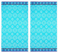 COTTON CRAFT Oversized XL Beach Towel 39 x 68-2 Pack - 100% Cotton Velour - Big & Huge - Pool Picnic Bath Towels - Jacquard Terry Thick Plush Super Soft Luxury - 450 GSM - Summer Trellis Pool Blue - color: Summer Trellis Pool Blue, size: 2 Pack - 39x68