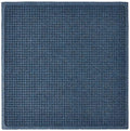 Hudson Exchange (35"x35", Navy) Waterhog Fashion Scraper Entry Square Floor Mat - color: Navy
