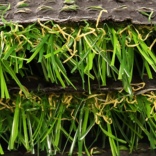 Artificial Grass Fake Grass Lawn Turf 3 ft x 11 ft, Realistic Synthetic Pet Turf Garden Landscape, Indoor/Outdoor Rugs with Drain Holes, Dogs Pee Pads Area, Customized Available - size: 3 ft x 11 ft = 33 Square ft