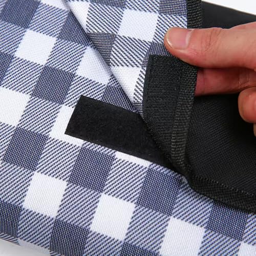 K Y KANGYUN Picnic Blanket|Beach Mat|Picnic Blanket for Indoor and Outdoor, 80" x 60" Sandproof Waterproof Larger Mat for Beach, Travel, Camping, Hiking, Park Grass,Machine Washable, Foldable. - color: Dark Blue Plaid