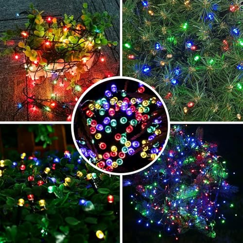 2-Pack Connectable Christmas Lights Outdoor, Total 164FT 400LED Christmas String Lights Waterproof with 8 Modes & Timer, Green Wire Twinkle Lights for Xmas Tree Decorations Outdoor Indoor, Multicolor - color: Multicolor