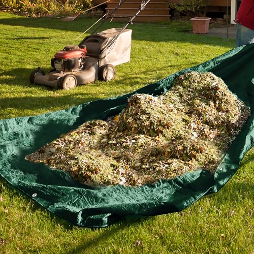 Winpull Tarp 12x16 Feet 16 Mil Heavy Duty Waterproof Tarp, Large Multipurpose Cover with Brass Grommets and Reinforced Edges, UV Resistant Thick Poly Tarps for Outdoor Camping Tent Pool Car, Green - color: Green/Brown-16mil, size: 12' x 16'