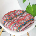 vctops Bohemian Soft Round Chair Pad Garden Patio Home Kitchen Office Seat Cushion Red Diameter 20" - color: Red, style: Diameter 20 Inch