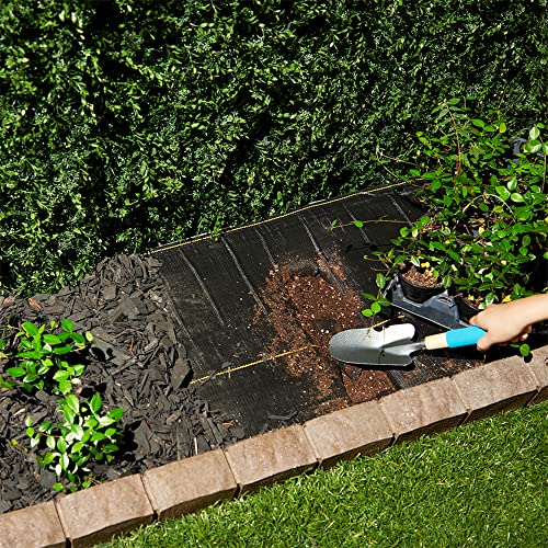 DeWitt 5-Pack Pro-5 Weed Barrier Fabric 5 oz, 4 x 250 Feet – Heavy-Duty Woven Landscape Ground Cover Mat for Raised Garden Bed, Greenhouse Gardening, Outdoor Landscaping, and Commercial Planting - size: 5 Pack, style: 4' x 250'