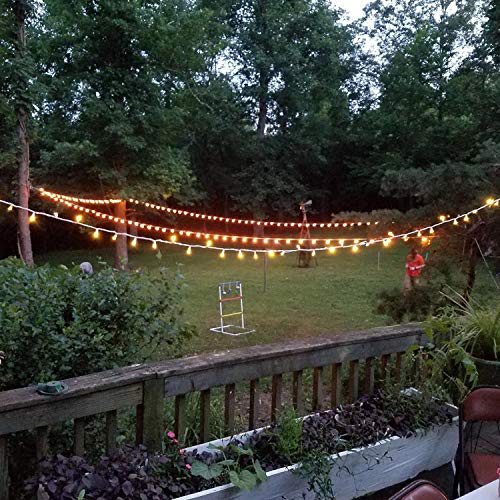 25-Pack Edison Replacement Light Bulbs,7-Watt E12 Candelabra Base ST40 Replacement Clear Glass Light Bulbs for Outdoor Patio ST40 String Lights, Warm White - style: E12 Bulbs - 25 PC