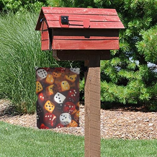 games dice set Printing Garden Flags 12x18in for Yard Decoration with 3cm Pole Position Width (Flag Only, No Flagpole Included)