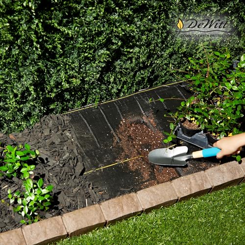 Dewitt 2-Pack Pro-5 Weed Barrier Fabric 5 oz, 6 x 250 Feet – Heavy-Duty Woven Landscape Ground Cover Mat for Raised Garden Bed, Greenhouse Gardening, Outdoor Landscaping, and Commercial Planting - size: 2 Pack, style: 6' x 250'
