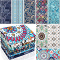 Mixweer 8 Packs Microfiber Beach Towel Bulk 60 x 28 Inch Sand Free Travel Large Microfiber Pool Swim Multi Style Beach Towel Blanket for Adult on Vacation Accessories(Bohemian Style) - style: Bohemian Style