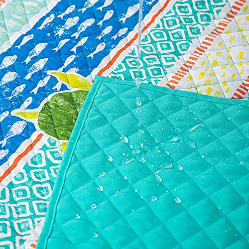 Picnic Blanket Beach Blanket 60 x 70 Inches Foldable Portable Waterproof Sand Resistant 600D Oxford Fiber Family Outdoor Park Mat for Camping on Grass Oversized Seats for Kids - color: Blue