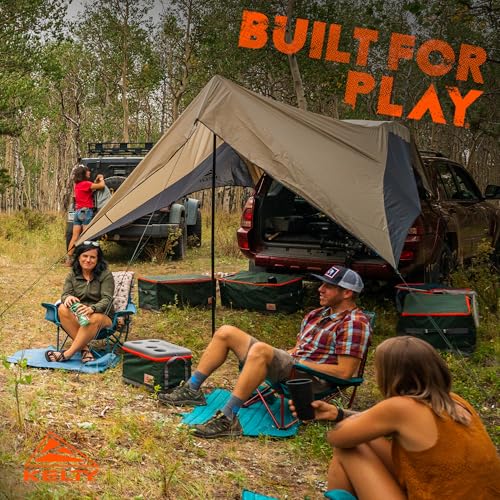Kelty Waypoint Tarp, Car Camping and Tailgating Shelter, Universal Vehicle Mount - color: Elm/Dark Shadow