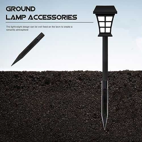 Uonlytech Garden Lamp Stakes Replacement 10-Pack Plastic Solar Light Ground Stakes 5.51X0.55Inch Waterproof Durable Spikes for Outdoor Solar Lights - size: 14X1.4CM
