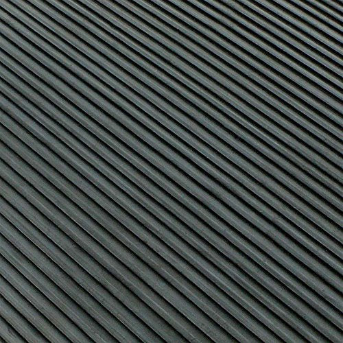Rubber-Cal Ramp Cleat Non-Slip Outdoor Rubber Mats - 1/8" Thick x 3ft x 2ft Floor Mat - size: 24"L x 36"W x 0.1"Th