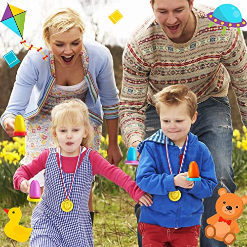 Yunsailing 40 Pieces Potato Sack Race Bags Large Bags Lawn Outdoor Games Party Games for Kids School Adults Family Backyard Party Birthday Outside Egg Spoon Race Easter - color: Colorful