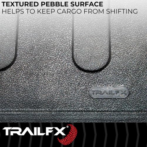 TrailFX 642N Rubber Bed Mat Fits Chevrolet Silverado 2500 HD 6.8 Foot Bed 2020-202681 Inch x 70 Inch Drop-in Direct-Fit Textured Pebble Surface No Raised Edges Black