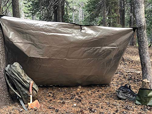 Arcturus Insulated Tarp, Reusable Heavy Duty Thermal Survival Blanket – 60x82in, Reflects 90% Body Heat, Waterproof, Windproof, 3-Layer Design, Reinforced Grommets, Olive Green - color: Olive Green