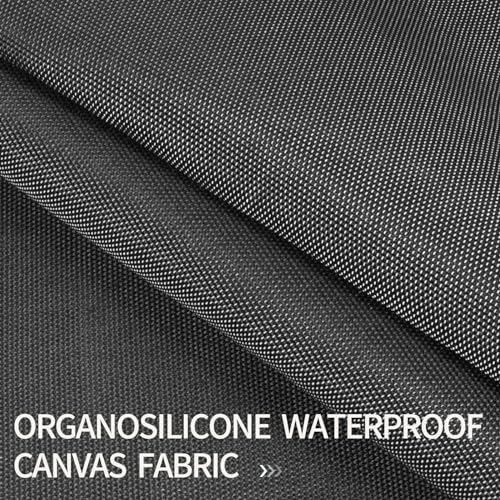 10 x 12ft Tarps Heavy Duty Thick Waterproof, Poly Canopy Black Tent Shelter Cover, 16 Oz Tarpaulin Shade, Rip and Tear Proof, UV Resistant Tarpaulin with Grommets and Reinforced Edges - color: Black, size: 10 x 12ft