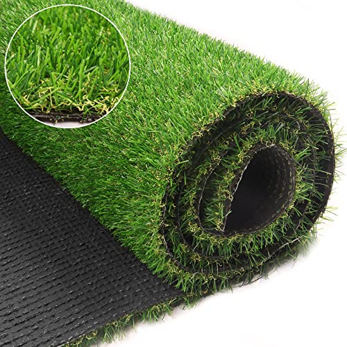 Weidear Artificial Turf Grass 4 ft x 6 ft, Realistic Fake Grass Rug with Drainage Holes, 20MM Indoor Outdoor Lawn Grass Landscape for Backyard Patio, Synthetic Grass Mat for Dogs Pets, Customized - size: 4' X 6' (Rectangular)