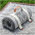 2 in 1 Extra Large 80"* 80" Rug Picnic Waterproof Outdoor Beach Blanket Foldable Camping Mat Car Travel Necessities Mountaineering Essentials Camper Accessories Backpacking Gear Trip Supplies - color: Gray