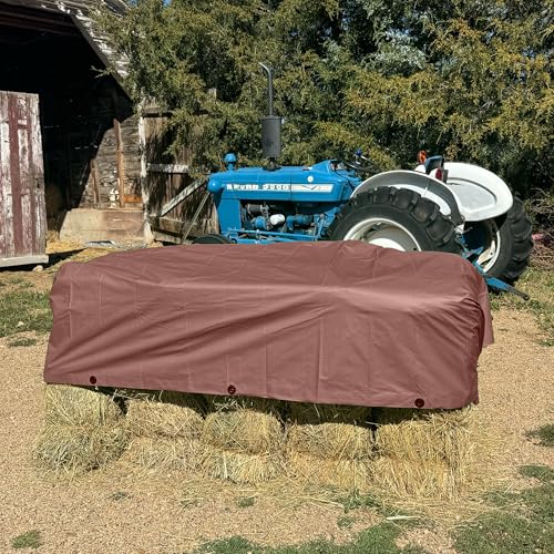 RENEGADE Industrial Tarp 10x10 ft Brown – Heavy Duty, Waterproof, UV-Resistant, PFAS-Free – Square Tarpaulin for Campsites, Roofing, Construction & Outdoor Shelter - color: Brown, size: 10X10
