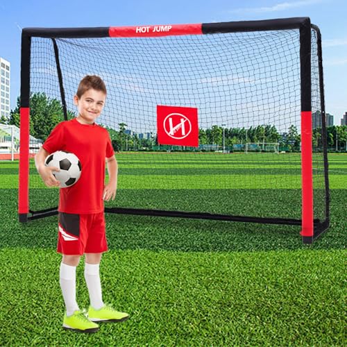 Soccer Goal for Backyard,6x4/8x5/10x6.5/12x6.5ft Metal Soccer, Soccer Goal for Kids 8-12, Soccer net with Zipper Design, Easy Assemble, Weatherproof Foam Padded Goal Post, Adults - style: 12'W×6.5'H